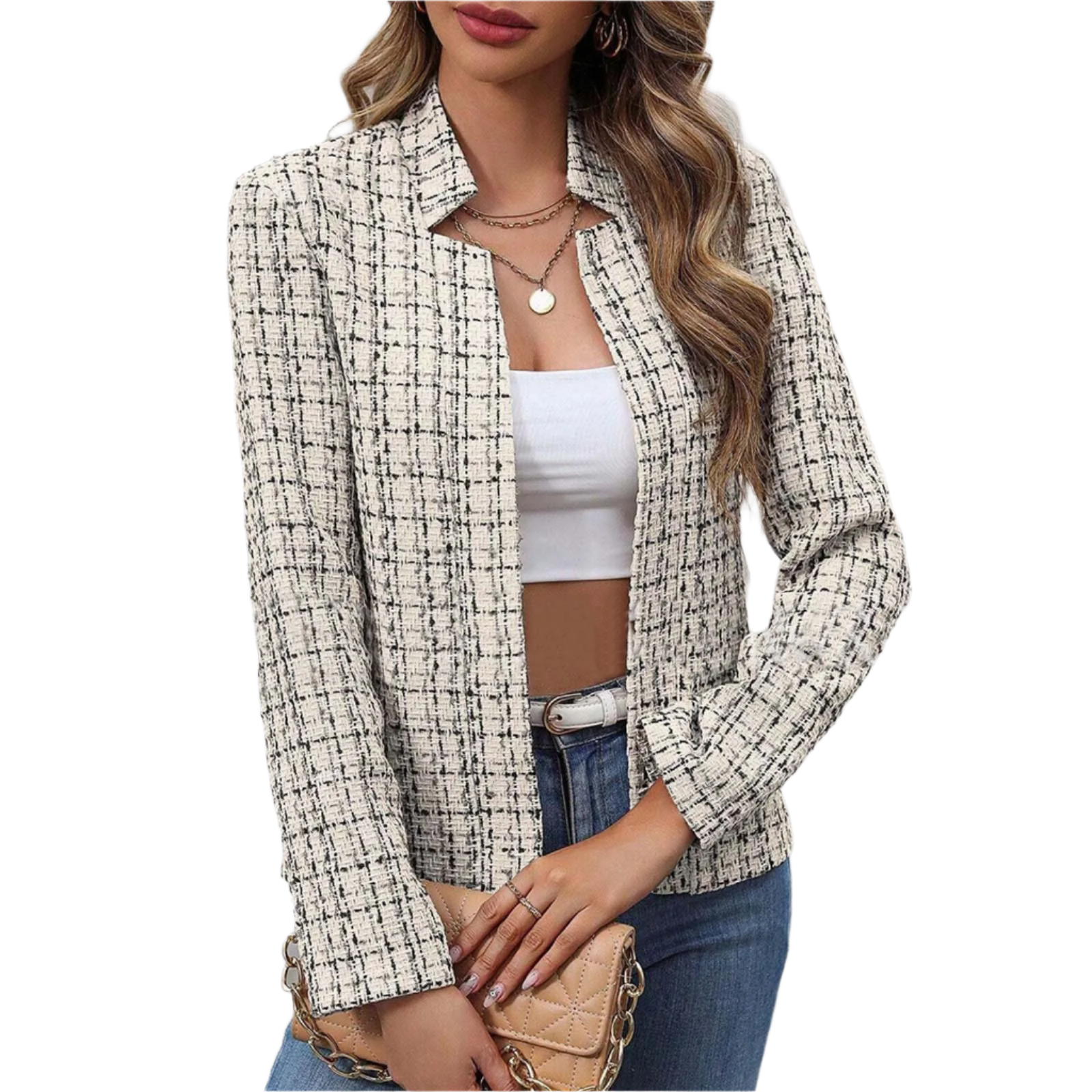 Krohn-e | Trendy Damen Blazer mit Langen Ärmeln
