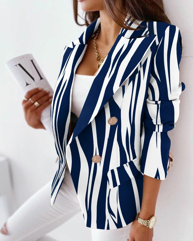 Krohn-e | Blazer mit Schlangenprint für Damen