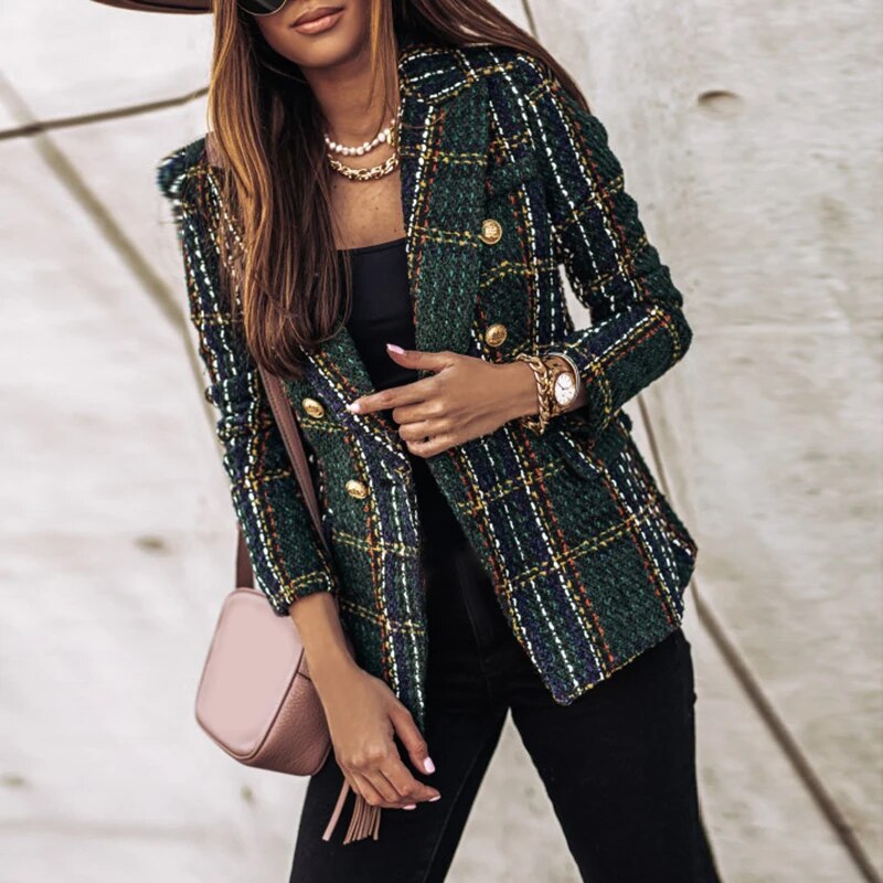 Krohn-e | Luxuriöser Karierter Blazer