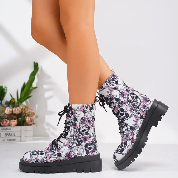 Krohn-e | Damen Freizeit Schnürstiefel