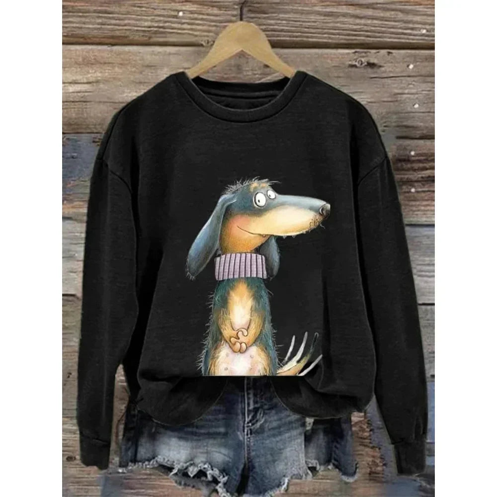 Spielerischer Damen-Hundepulli