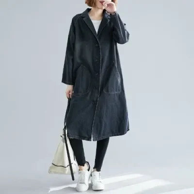Krohn-e | Trendige Lange Jacke für Frauen
