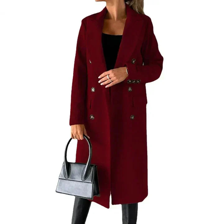 Krohn-e | Winterjacke für Frauen mit Revers Wärme mit Einem Hauch Von Mode