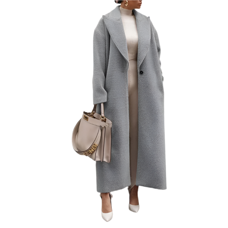 Krohn-e | Warme Plüsch Damen Winterjacke