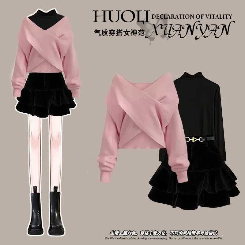 Stilvoller, einfacher Winterpullover von Klaudia