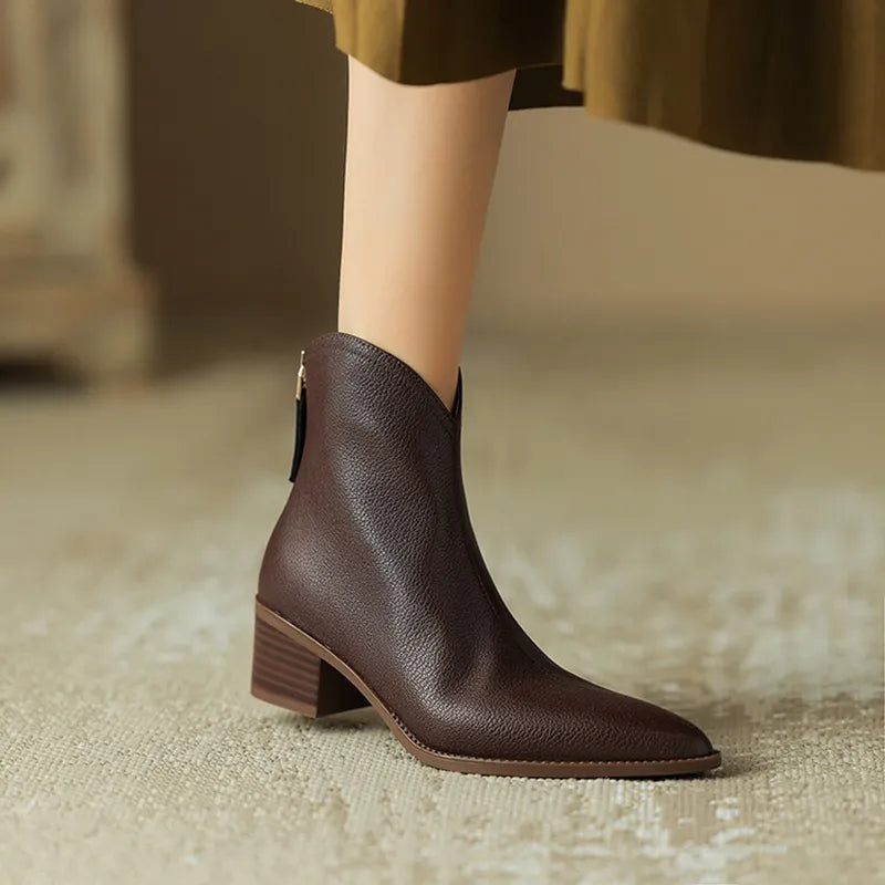 Krohn-e | Stiefeletten mit Blockabsatz für Damen