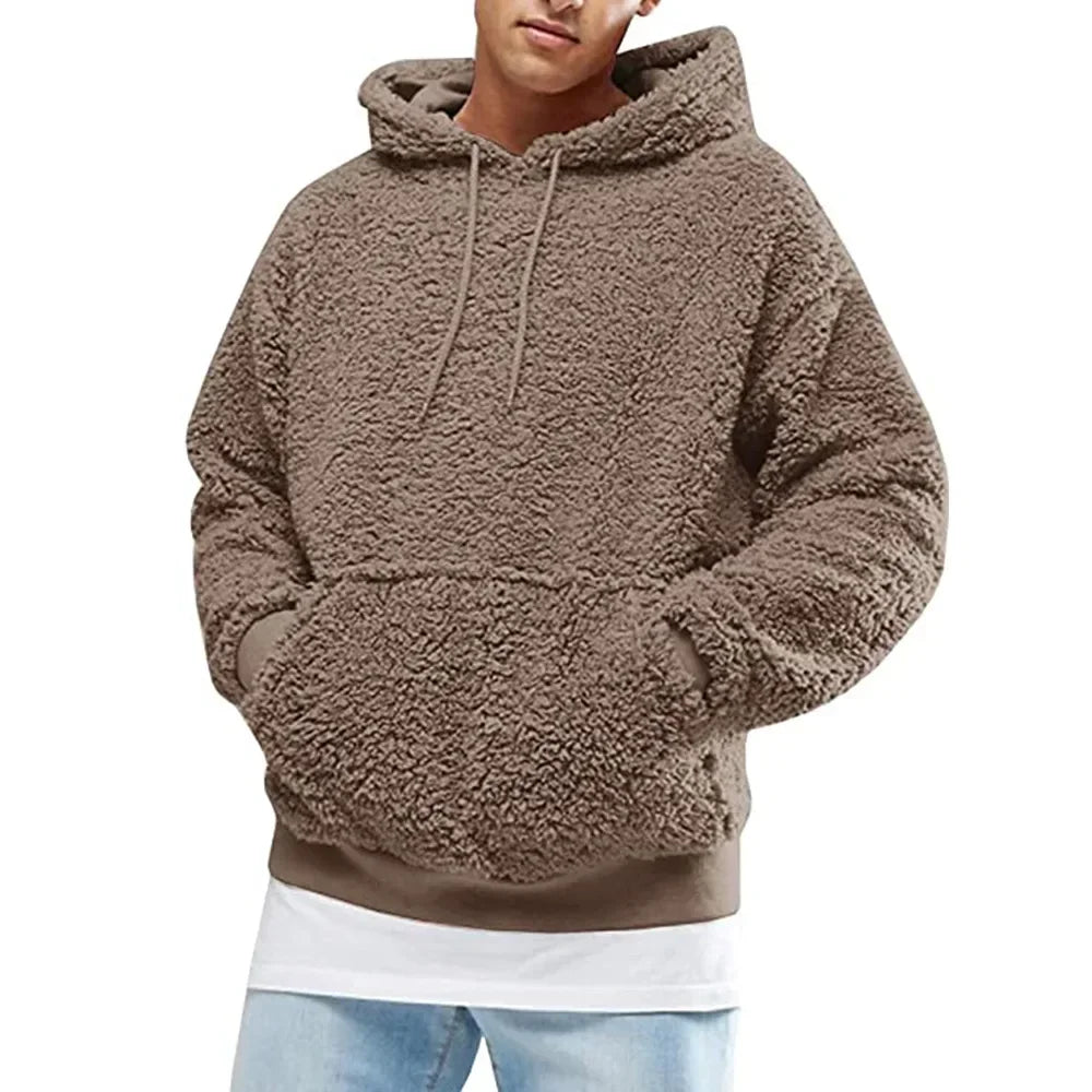 Krohn-e | Hoodie mit Weichem Sherpa-textur Polyester-fleece Komfortabel und Trendy