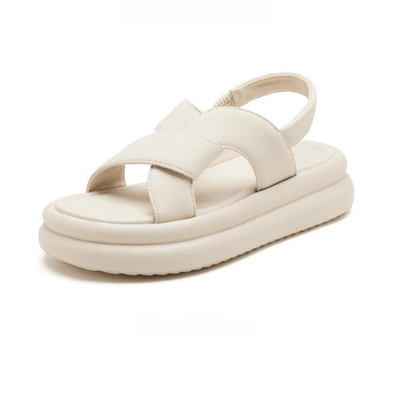 KROHN-E Damen Wedge-Sandalen Fußstütze Komfort Rutschfest Verstellbar
