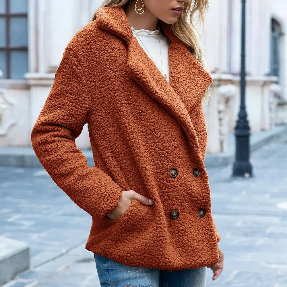 Krohn-e | Teddyjacke Braun Flauschig und Trendy