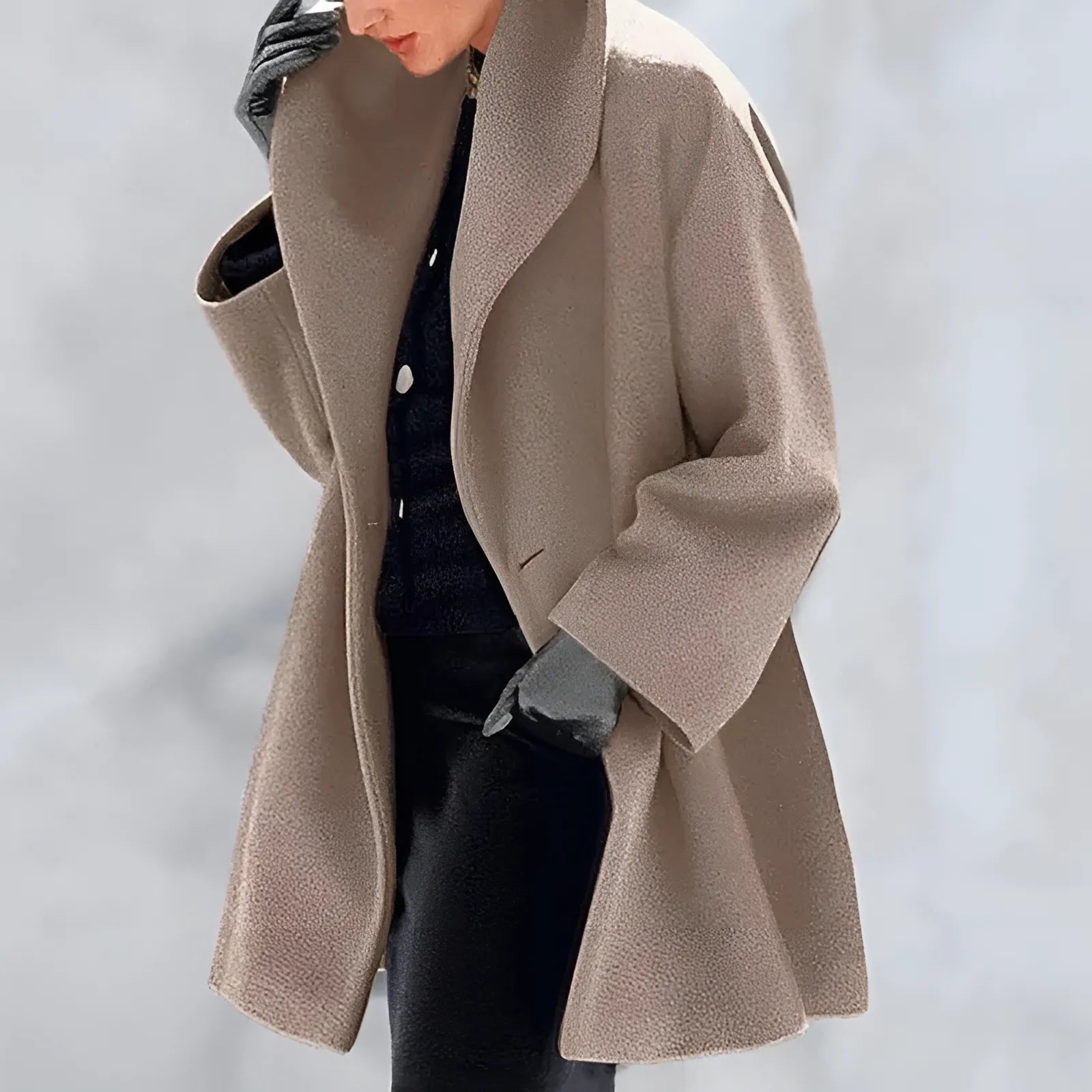 Krohn-e | Damen Winter Trench Mantel - Warme