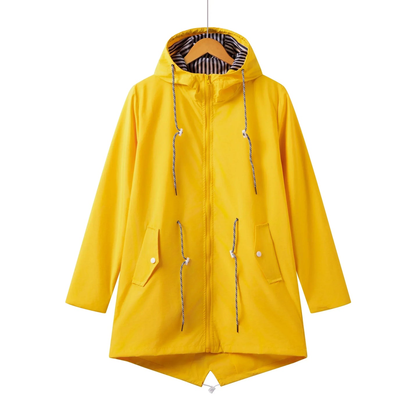 Krohn-e | Damen Kapuze Wasserdichter Trenchcoat Lässig