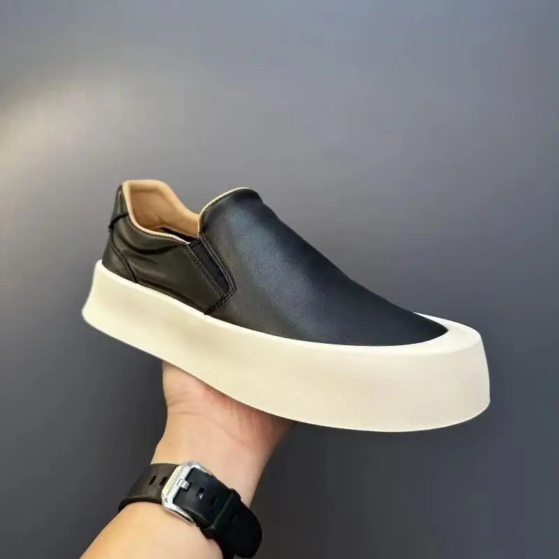Stylish White Loafers by UrbanPulse