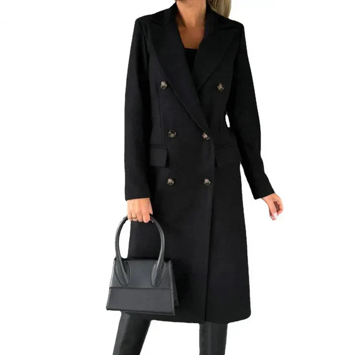 Krohn-e | Winterjacke für Frauen mit Revers Wärme mit Einem Hauch Von Mode