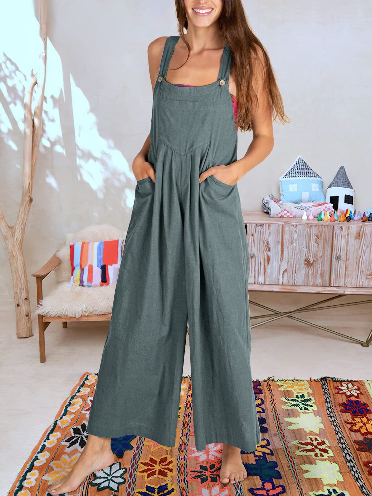 Damenoberteil BEATRIZ - ärmelloser Jumpsuit