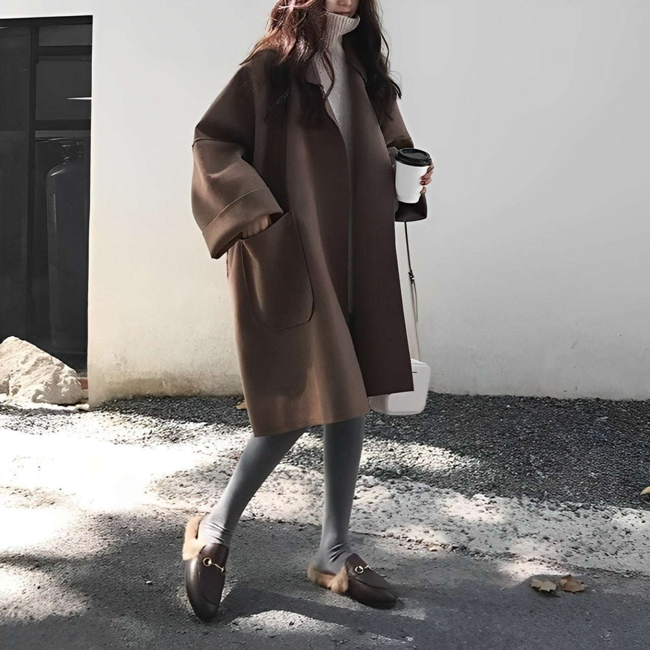 Eireen Mid-Length Oversized Coat