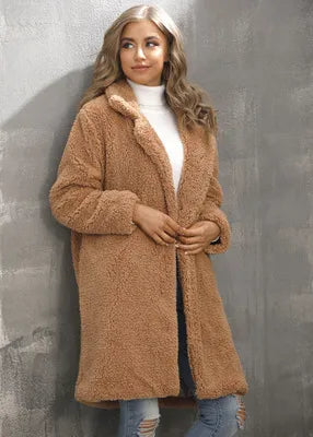 Krohn-e | Gemütliche Warme Winterjacke für Frauen mit Offenem Vorderteil