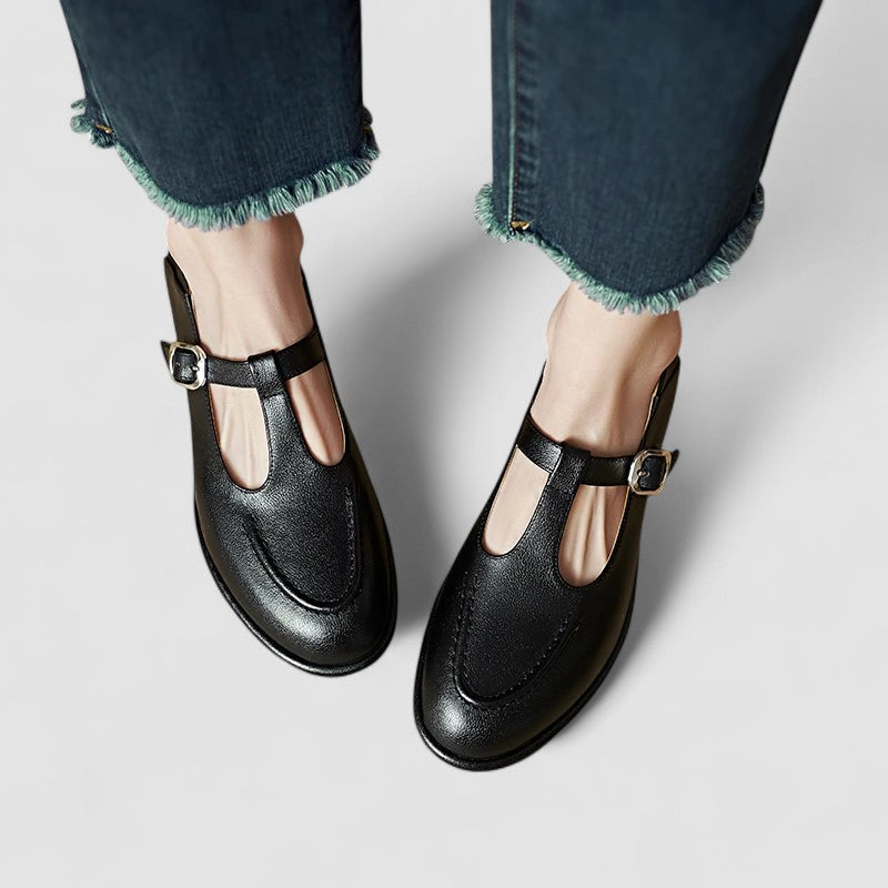 KROHN-E Damen Pumps Niedriger Absatz Stützende Sohle Vielseitiger Stil