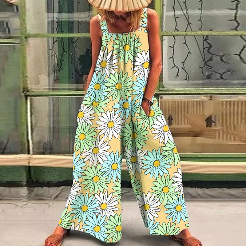 Bohemian Print Jumpsuit: Lyra