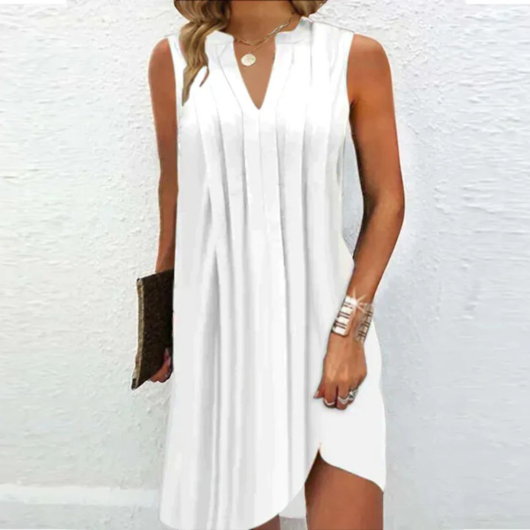 Leichtes, ärmelloses Sabrina-Kleid