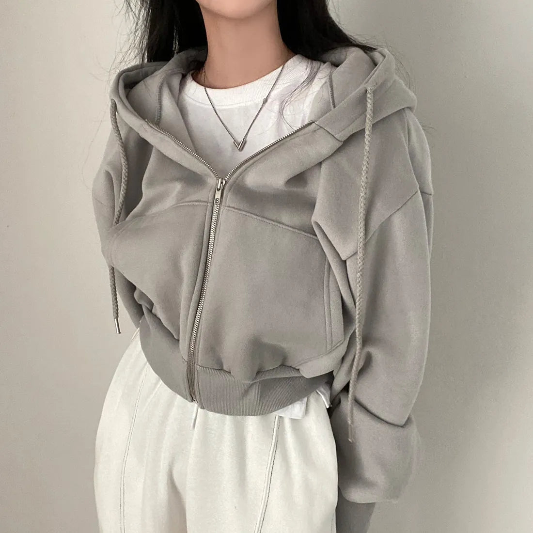 Oversized Zip-Up Sweatshirts by Inez