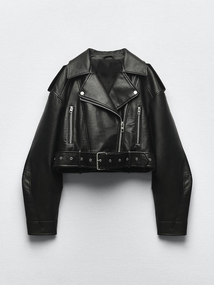 Krohn-e | Vintage-Jacke aus veganem Leder