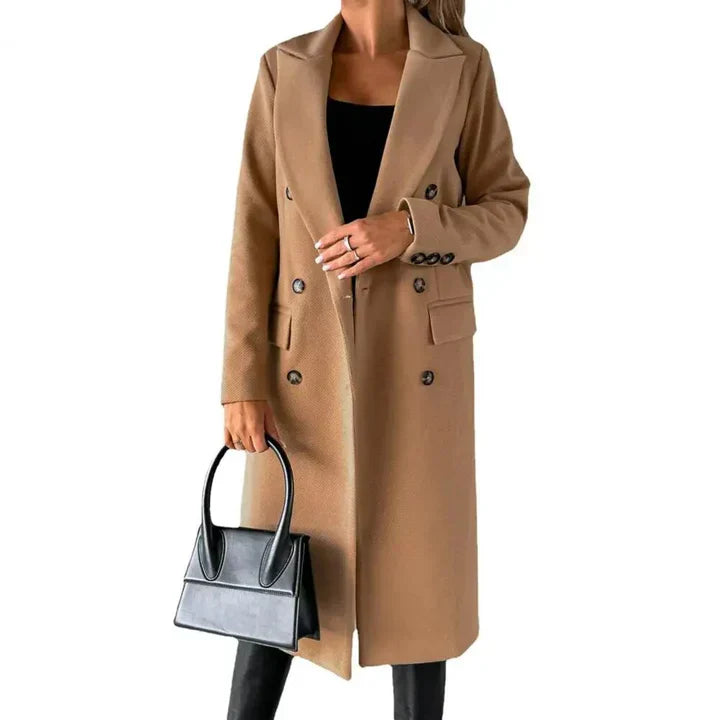 Krohn-e | Winterjacke für Frauen mit Revers Wärme mit Einem Hauch Von Mode