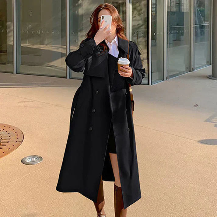 Krohn-e | Trenchcoat mit Doppelten Knopfreihen Kornelia