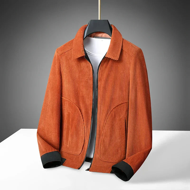 Krohn-e | Cordjacke für Herren mit Reißverschluss