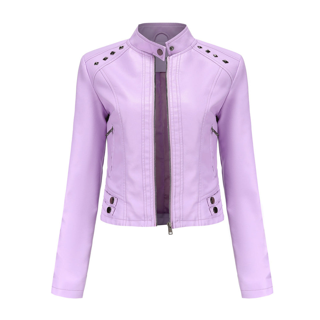 NAJLA - Zeitlose, elegante Lederjacke