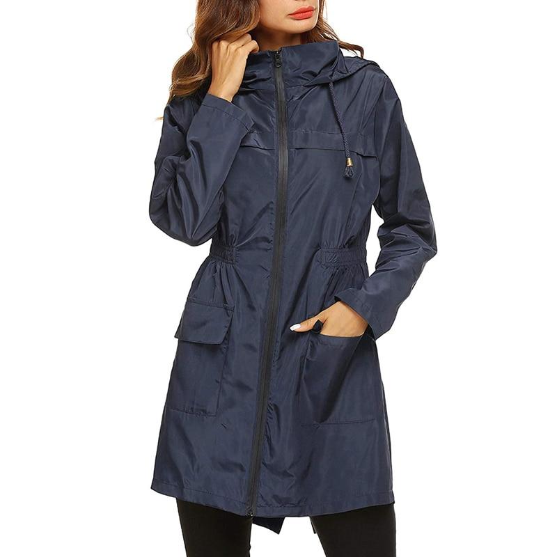 Krohn-e | Damen Eleganter Regenjacke