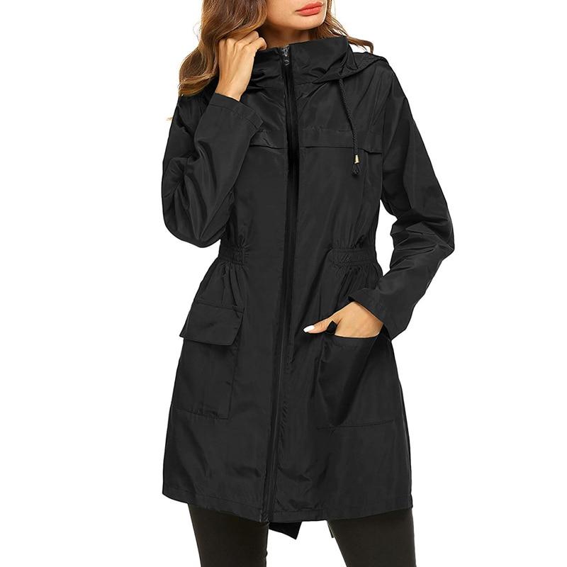 Krohn-e | Damen Eleganter Regenjacke