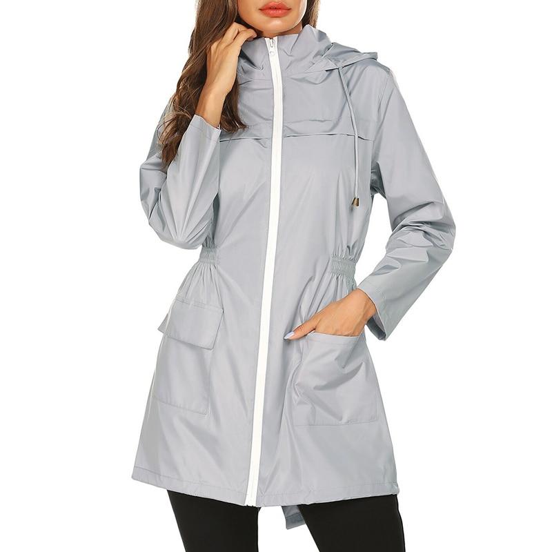 Krohn-e | Damen Eleganter Regenjacke