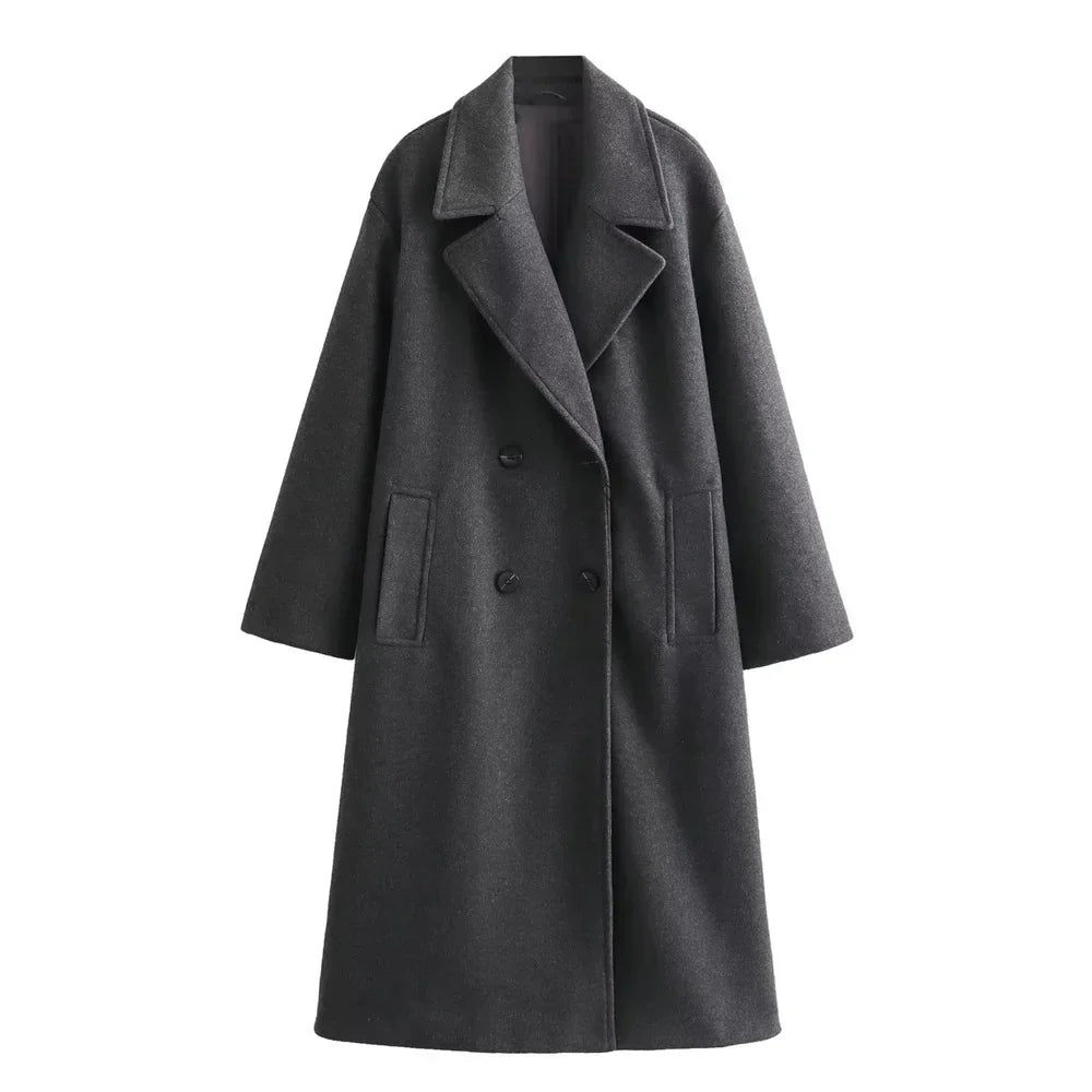 Langen, eleganten Damen-Wintermantel von Wileen