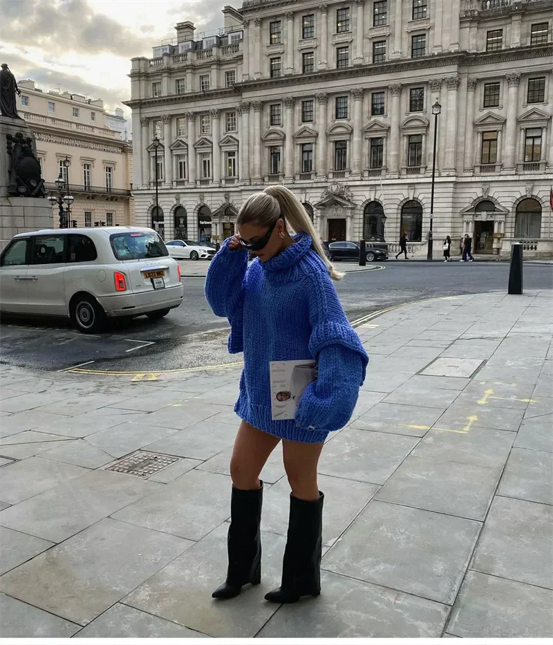 Krohn-e | Chunky Strickpullover Oversized und Trendy Perfekt für Den Herbst