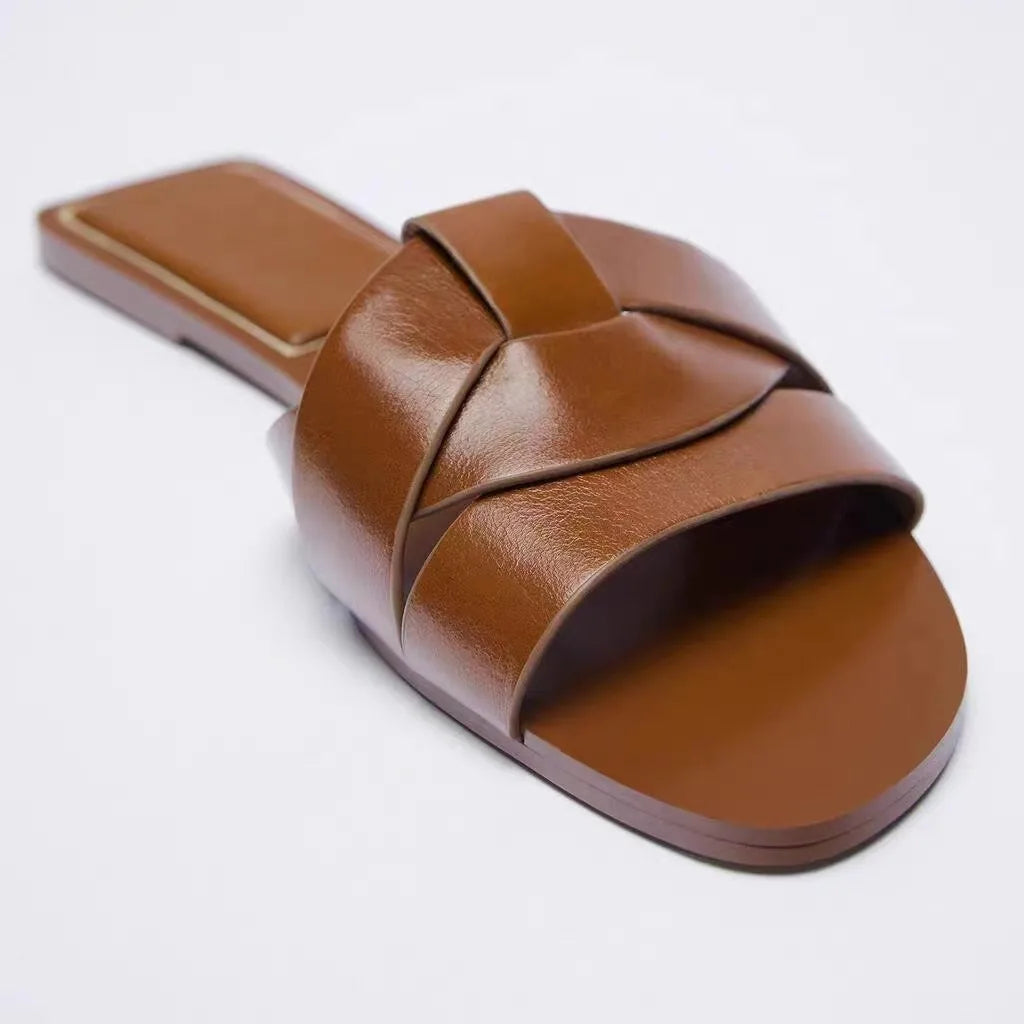 KROHN-E Damen Pantoletten Gepolstert Fußgewölbe-Stütze Slip-On