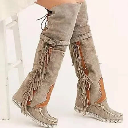 Krohn-e | Damenstiefel kniehoch