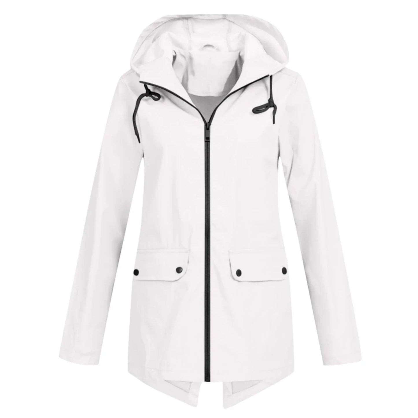 Krohn-e | Lässige Wasserdichte Damenjacke mit Kapuze und Reißverschluss Ideal für Herbst Winter