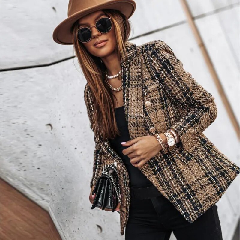 Krohn-e | Luxuriöser Karierter Blazer