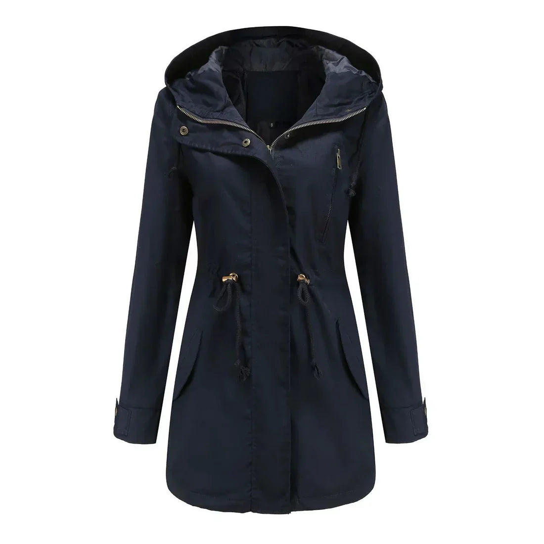 Krohn-e | Damen Elegante Wasserdichte Regenjacke Für Outdoor Aktivitäten