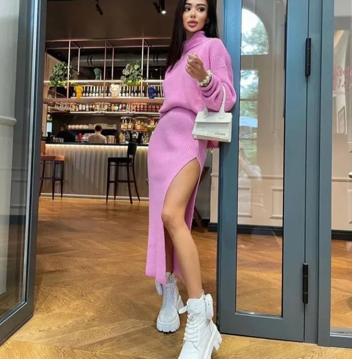 Addie: Rollkragenpullover aus Strick