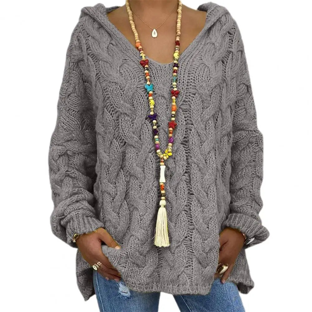 Krohn-e | Oversize Kabelstrickpullover Kabelstrick Weich und Lässig
