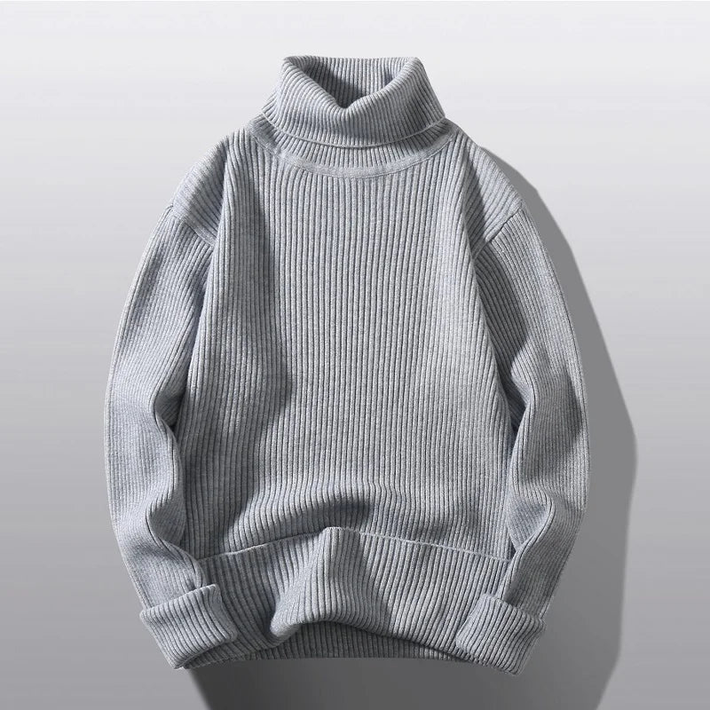 Krohn-e | Rippstrick-rollkragen Weich und Warm Perfekt für Lagenlook