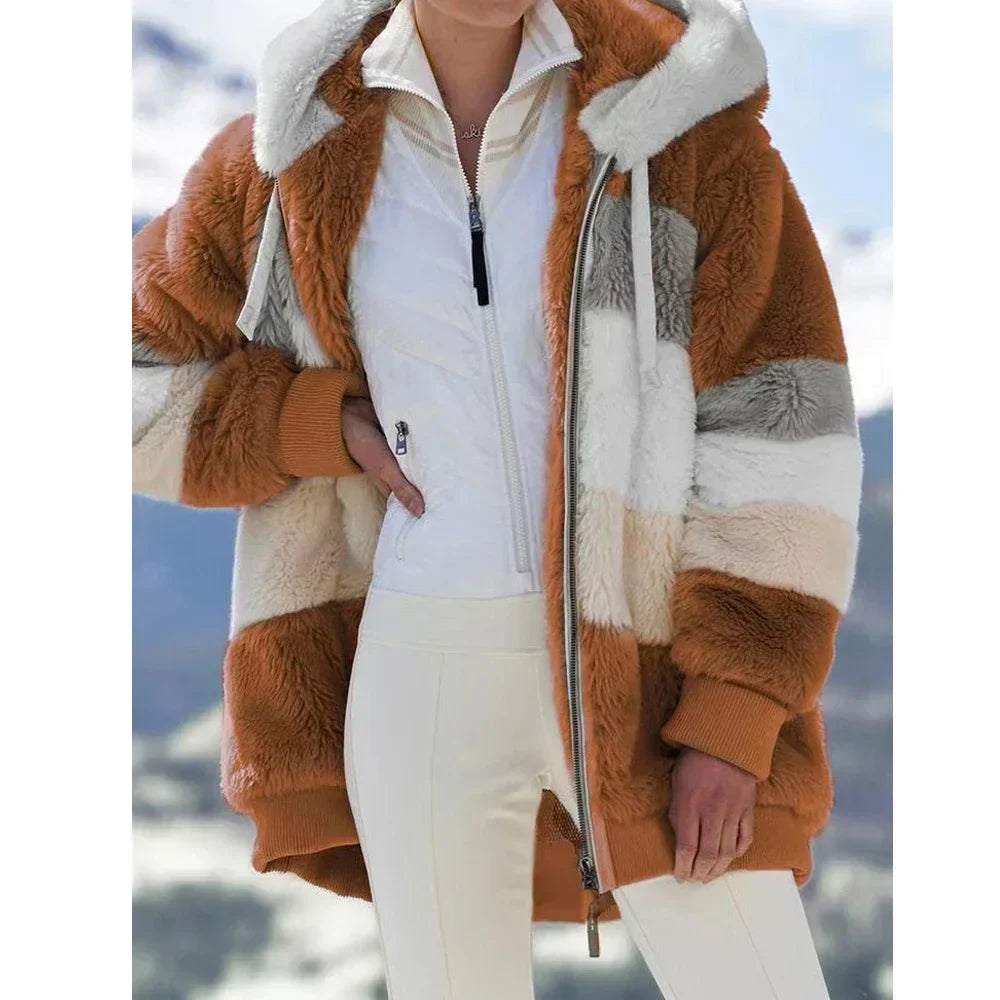 Krohn-e | Fleecejacke mit Kapuze - Langarm