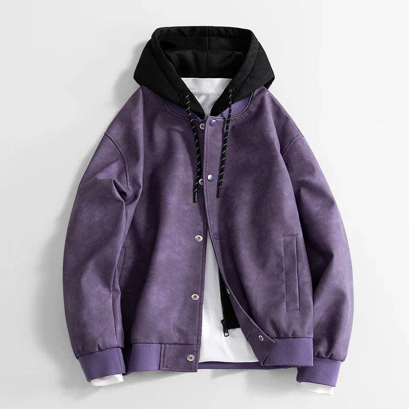 Krohn-e | Veganes lässiges Herrenjacke mit Kapuze