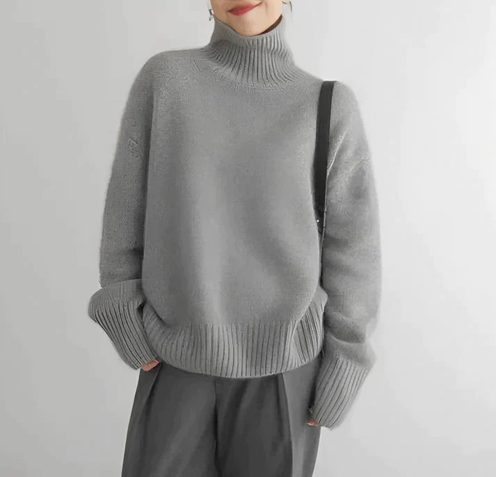 Sophie: Eleganter Rollkragenpullover für den Frühling