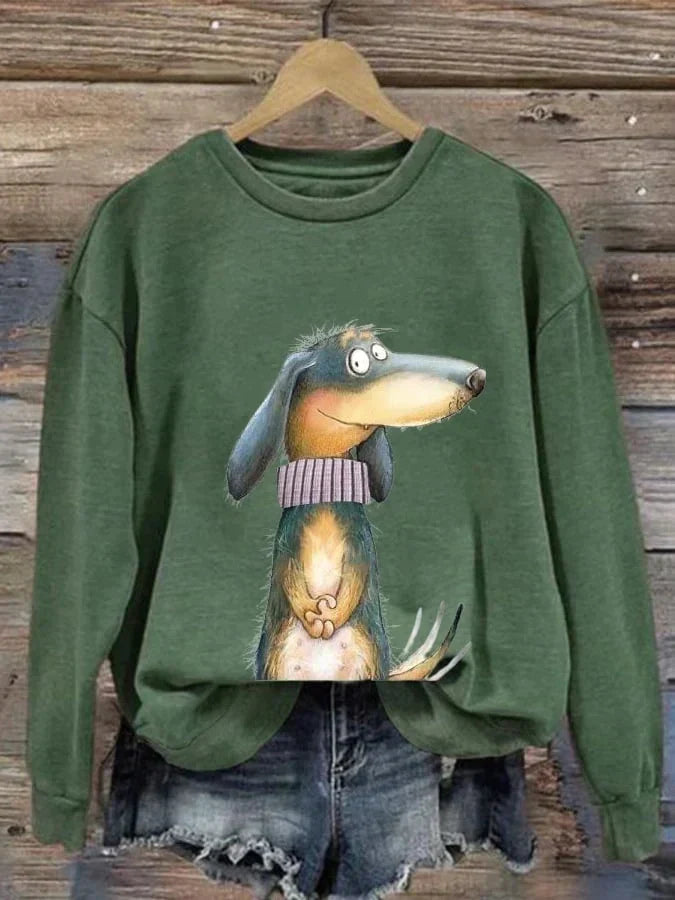 Spielerischer Damen-Hundepulli