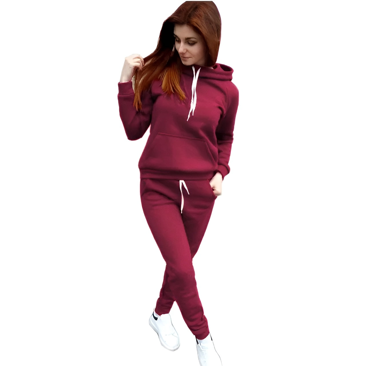 Lusalis Damen Trainingsanzug: Hoodie und Hose