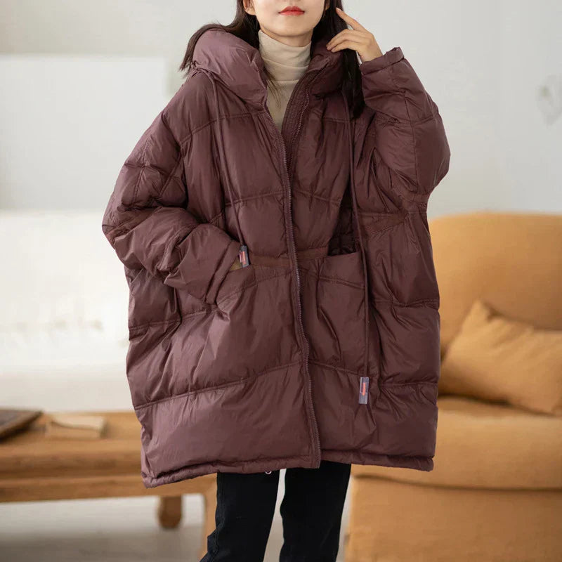Krohn-e | Winter Oversized Daunen Kapuzenjacke