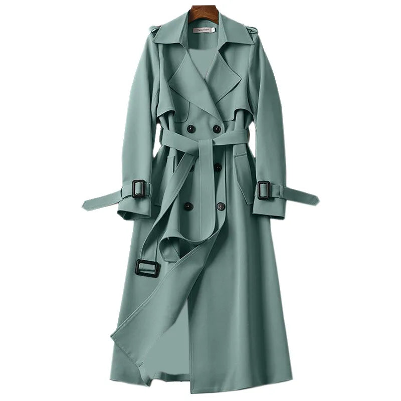 Leota Damen Winter Trenchcoat