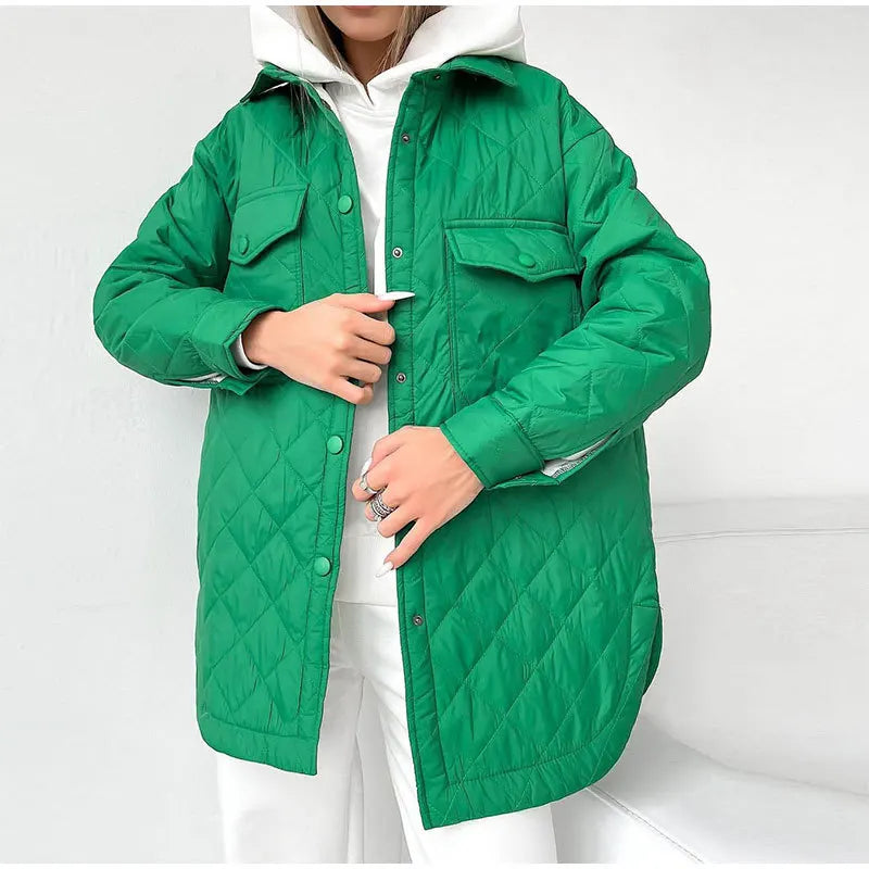 Krohn-e | Klassisch gesteppte Jacke mit Druckknöpfen